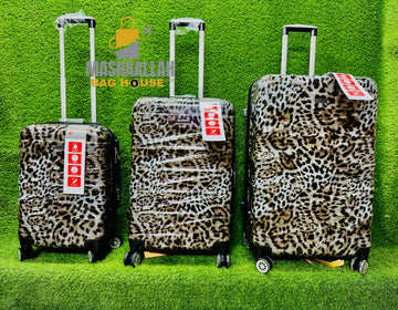 Roncaton Tiger print 3 pic Luggage Set
