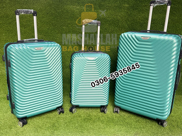 American Tourister Luxury 3 PCS Trolley Case Luggage Set – Heavy-Duty Build
