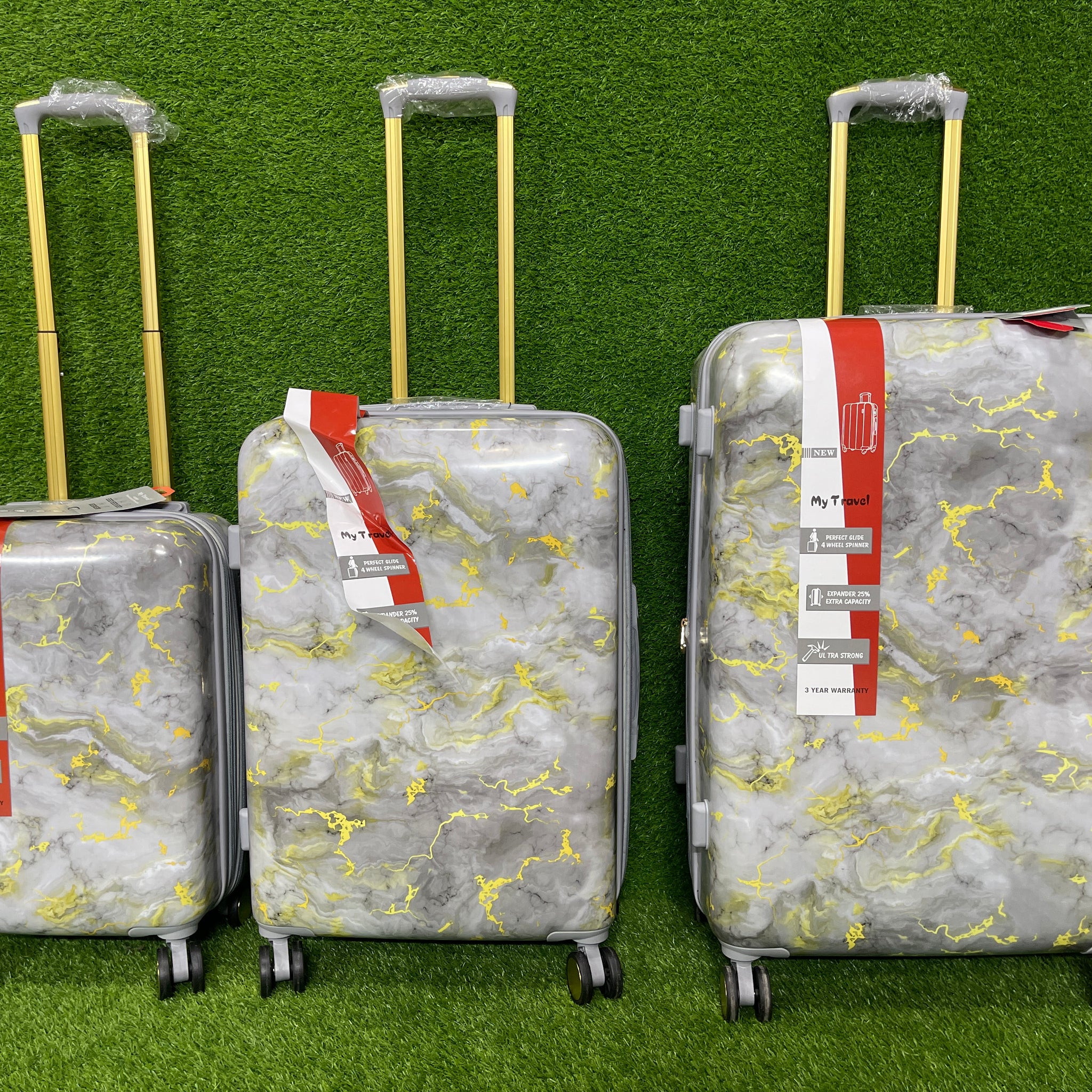 My Travel Luggage Marble design 3 Picse Set
