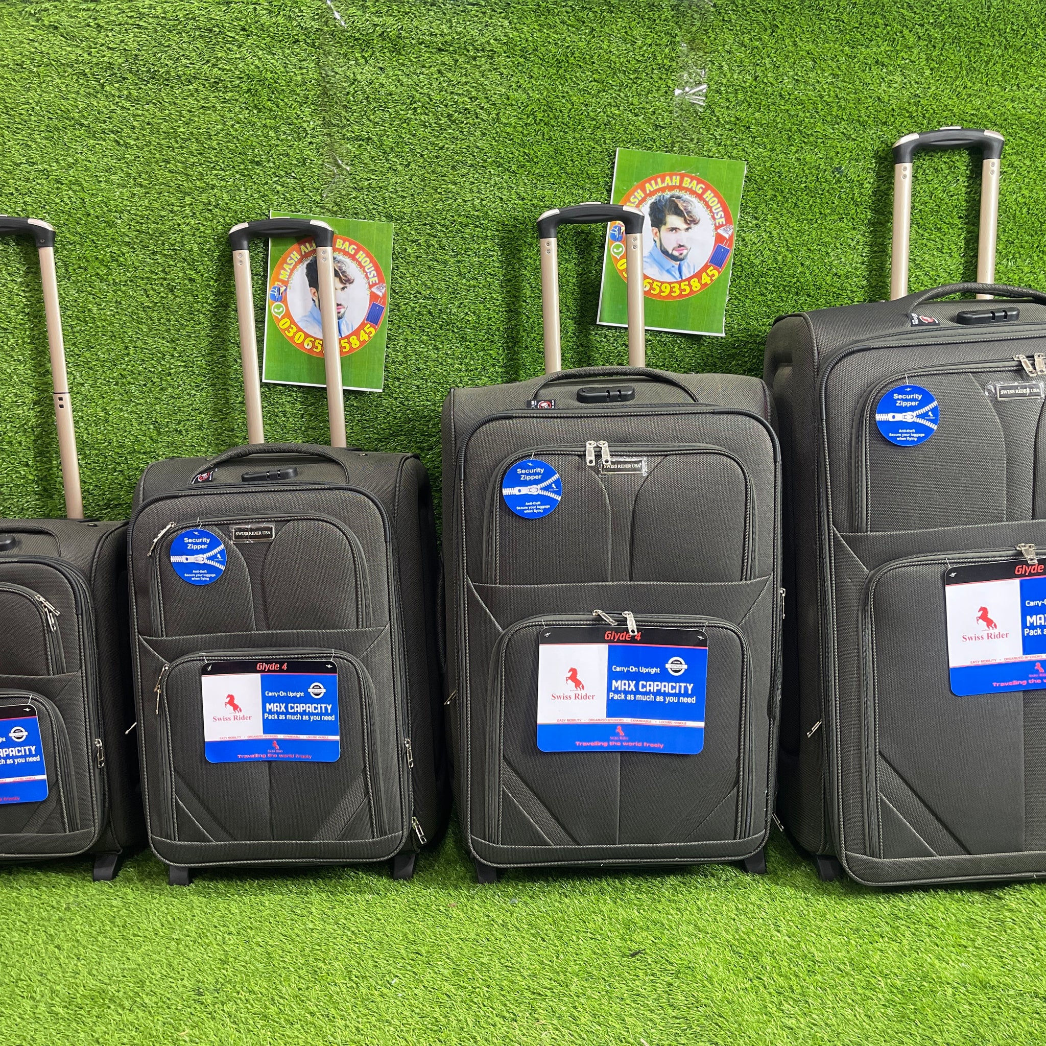 SWISS RIDER SOFTSIDE LUGGAGE 4PC SET