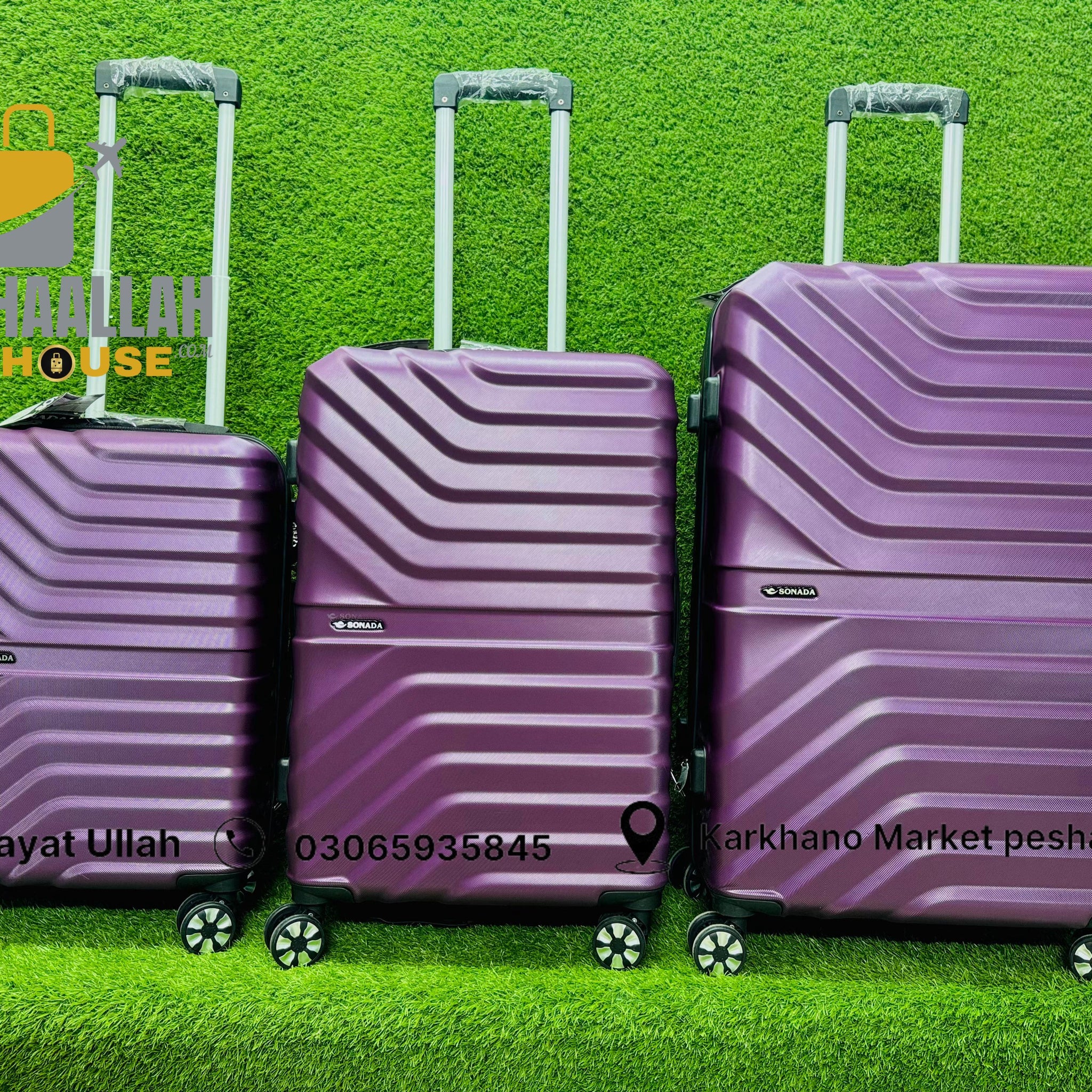 Sonada 3 Piece Hardside Luggage Set