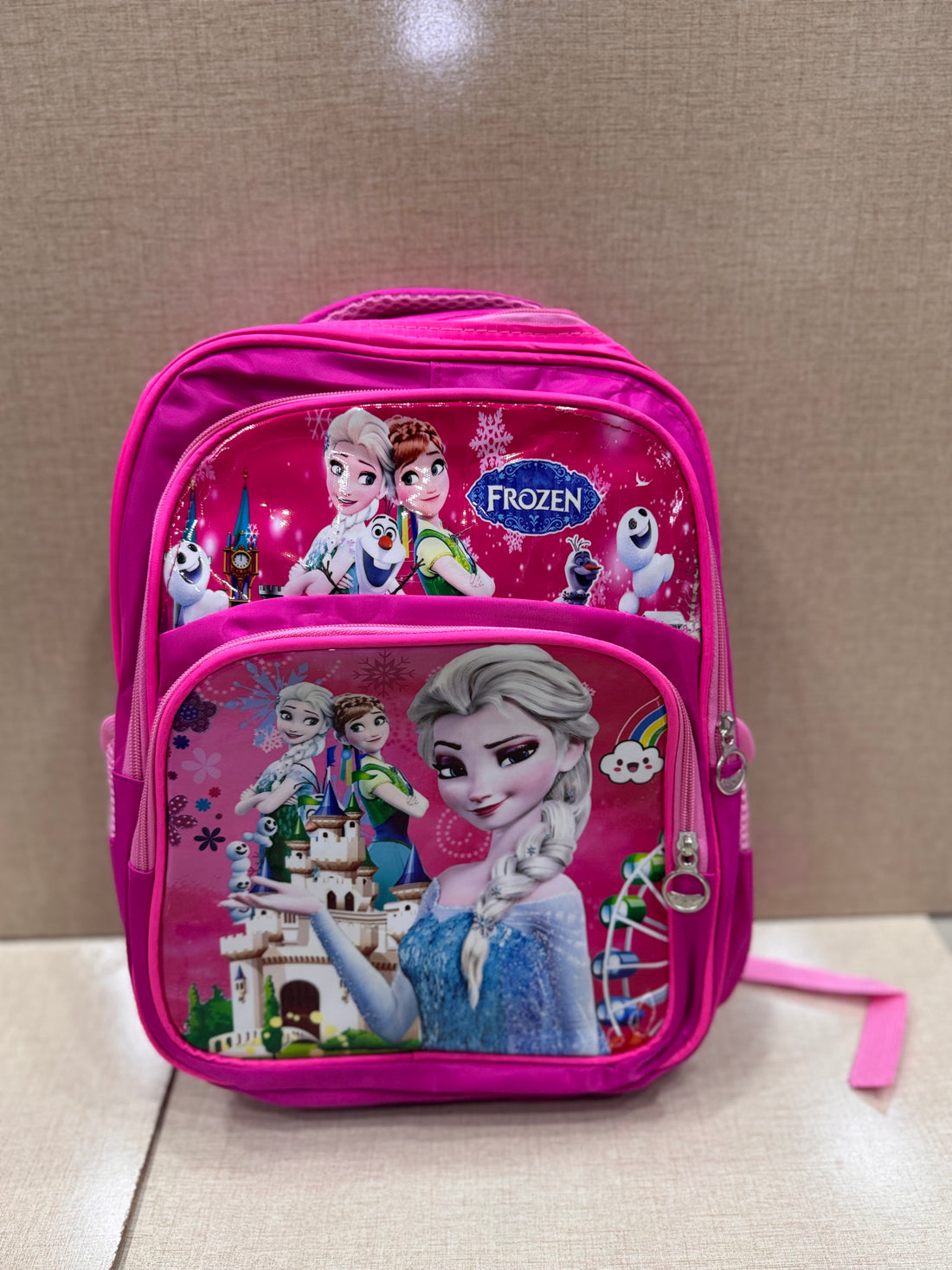 School bag frozen
