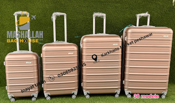 FlyStar Trolleycase 4pics luggage set anti theft zippers Model 30
