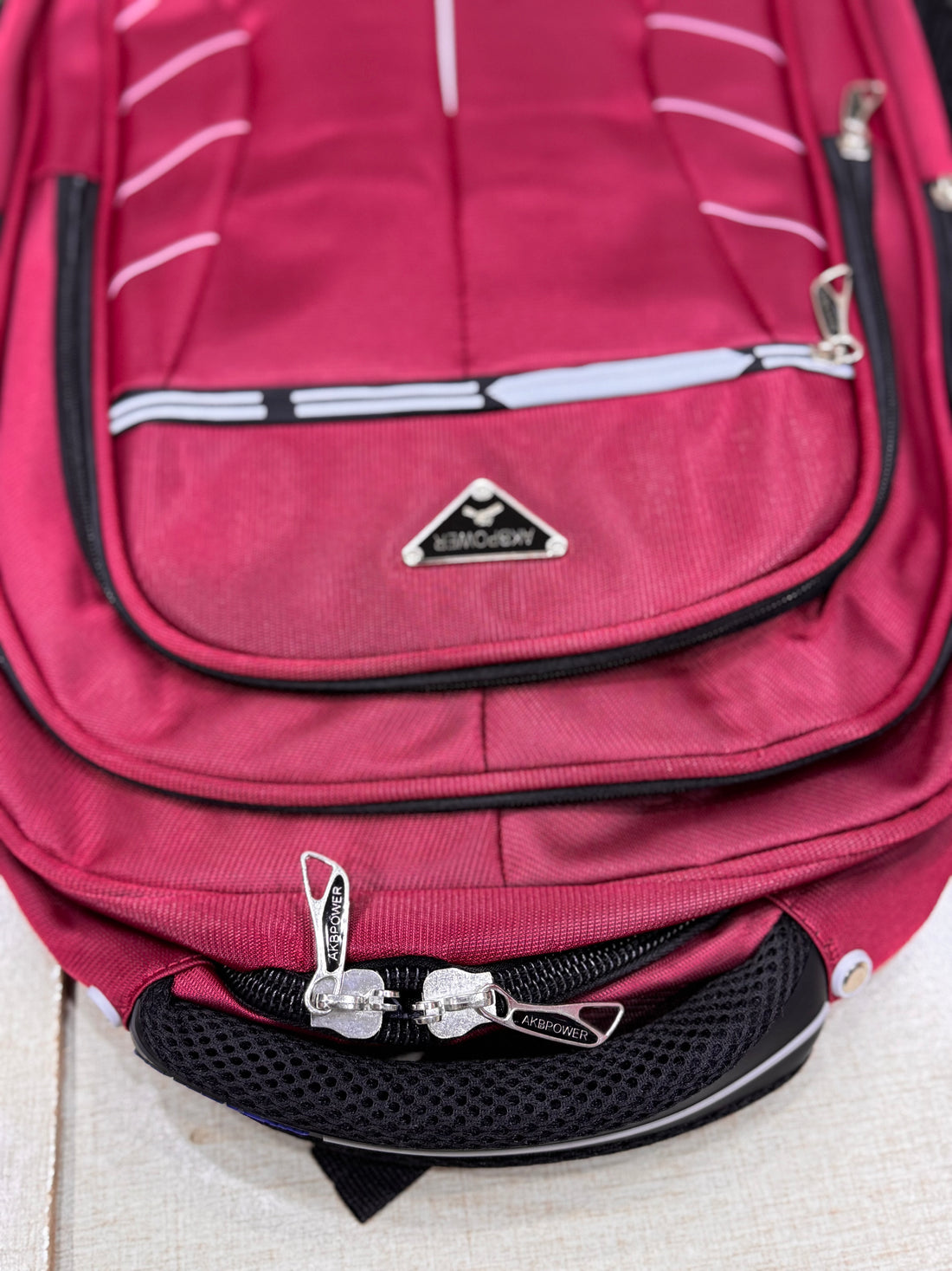 This is a pure leather school bag.