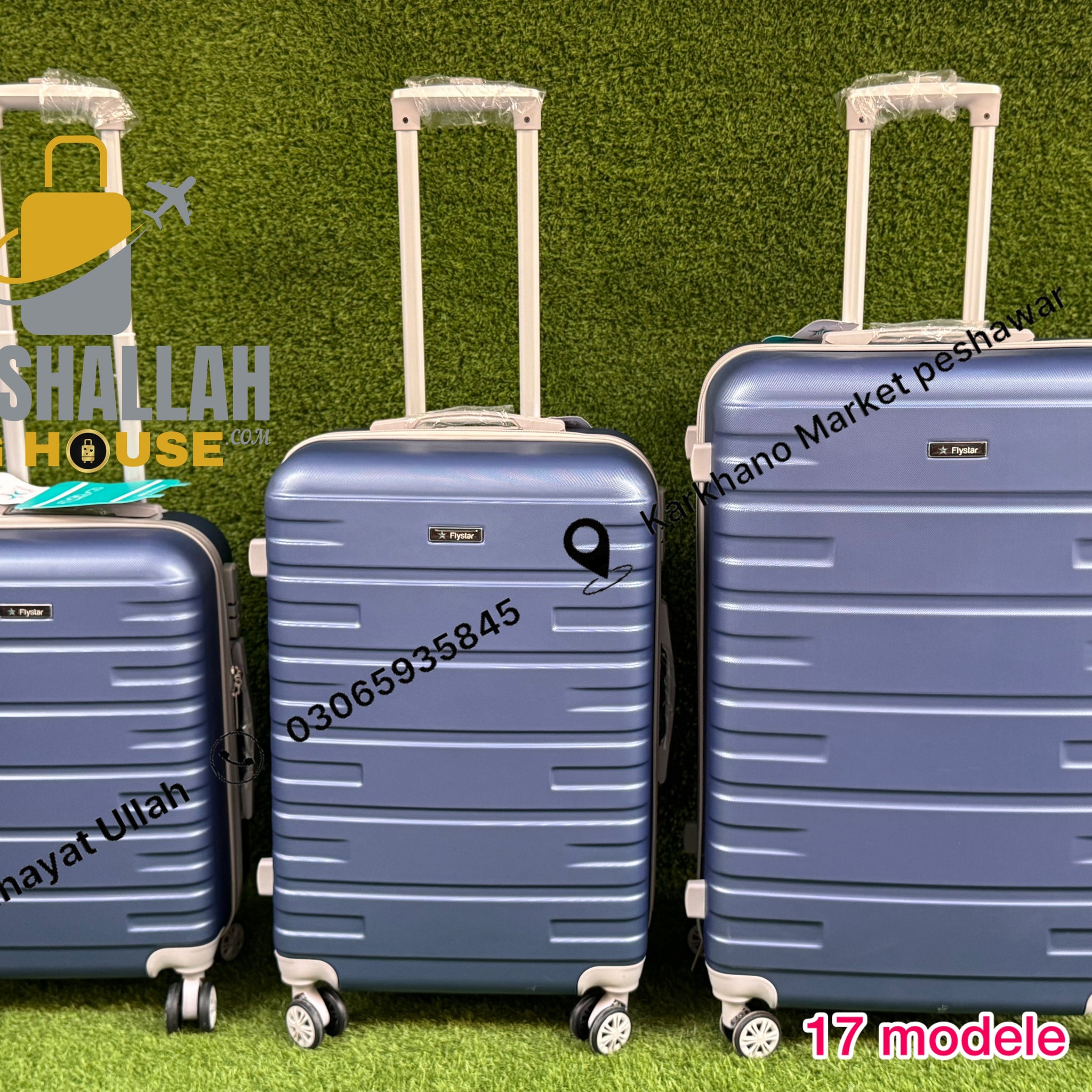 FlyStar Trolley Case 3pics Luggage set model 17