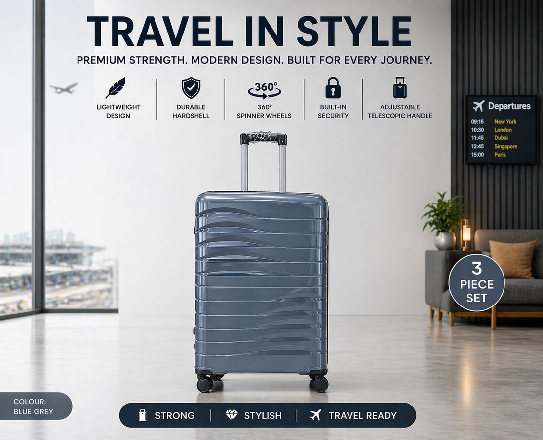Elite Glide 3-Piece Hard Shell Luggage Set –