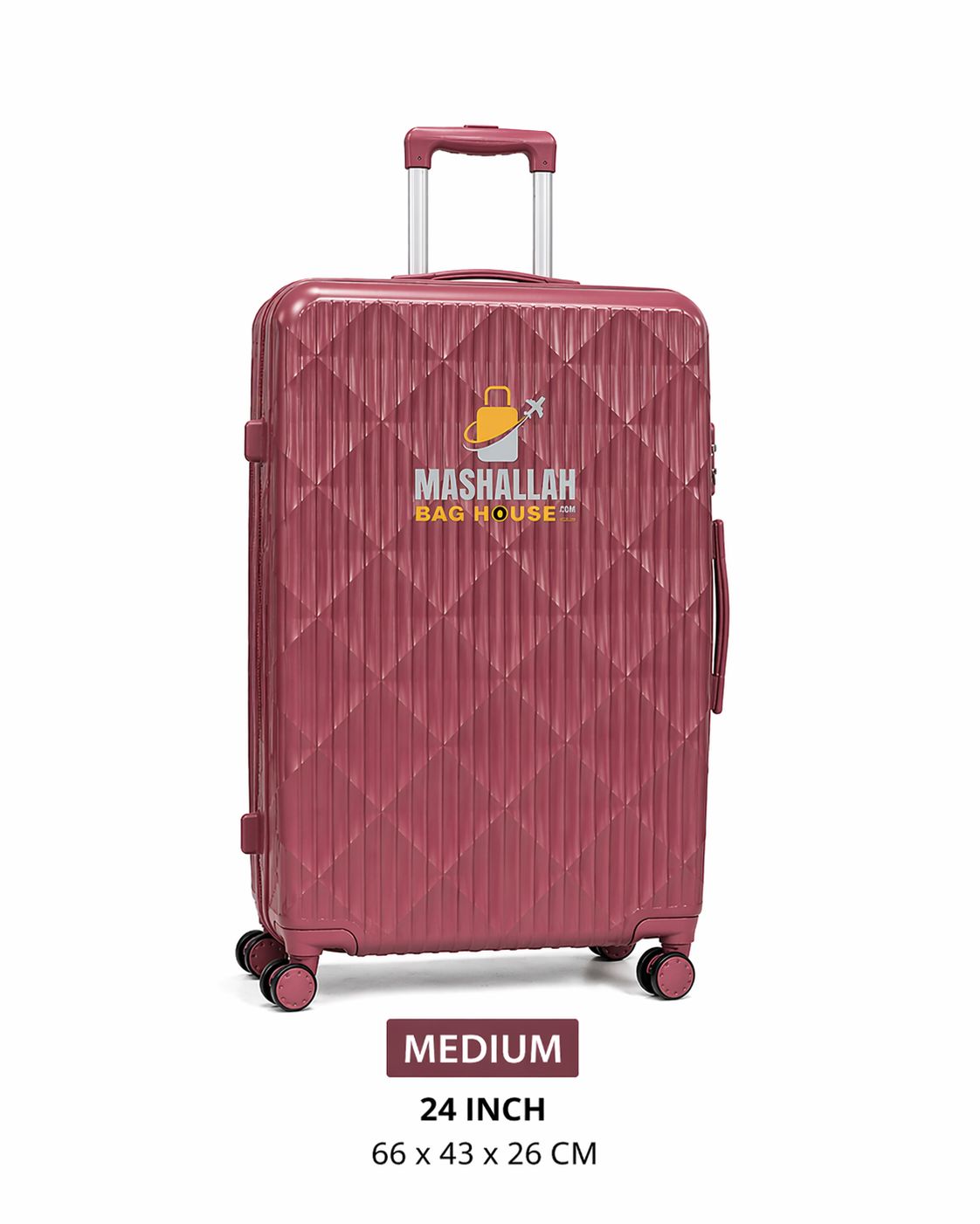 Royal Glide 3-Piece ABS Luggage Set - Impact Resistant, Lightweight