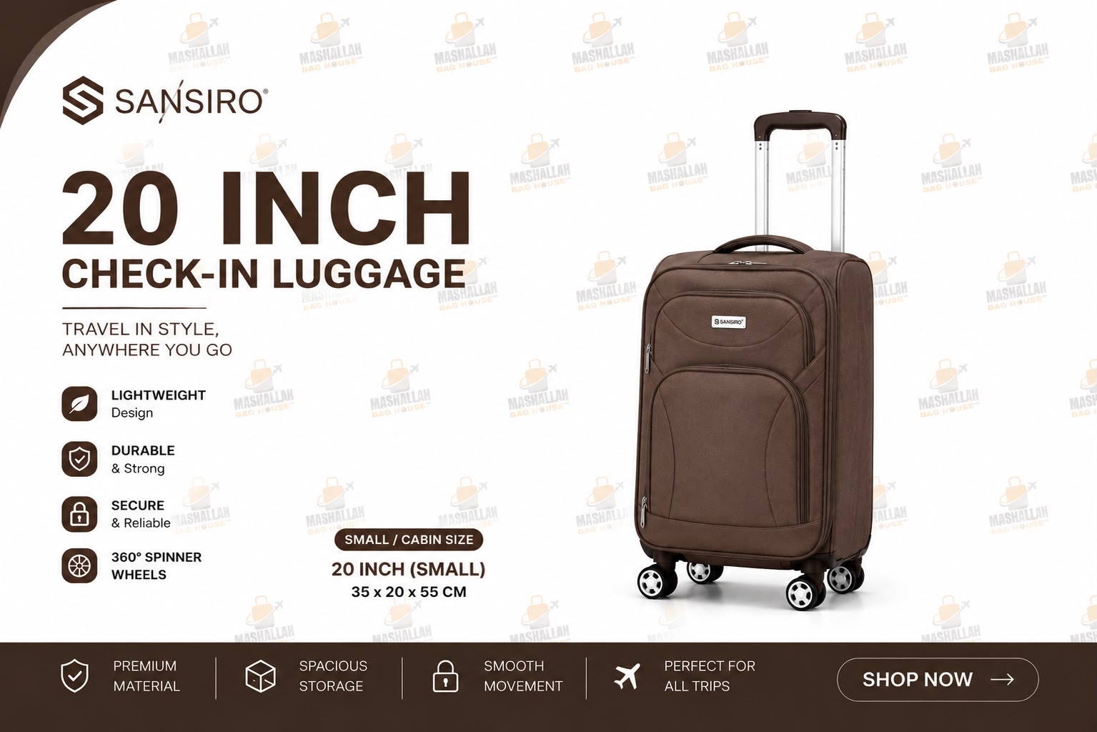 Travel Tough. Pack More. – Sansiro 4PCS Luggage Set