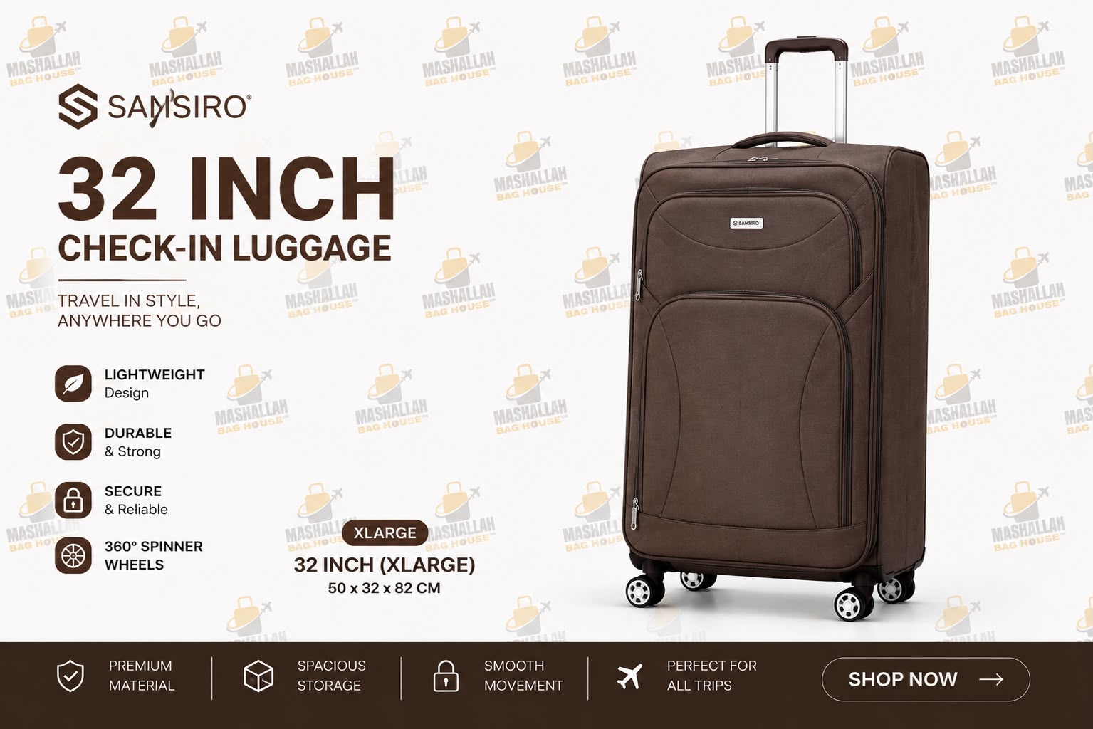 Travel Tough. Pack More. – Sansiro 4PCS Luggage Set