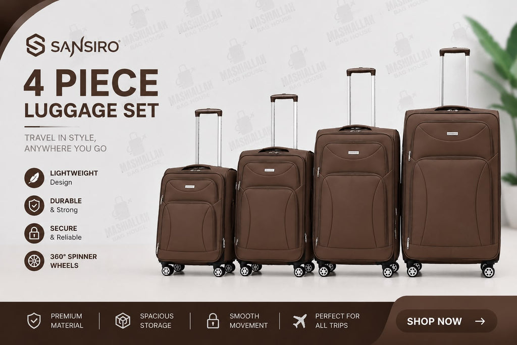 Travel Tough. Pack More. – Sansiro 4PCS Luggage Set
