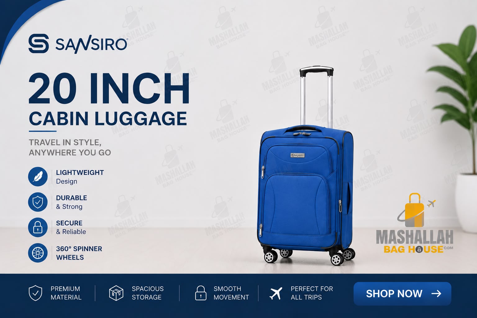 Travel Tough. Pack More. – Sansiro 4PCS Luggage Set