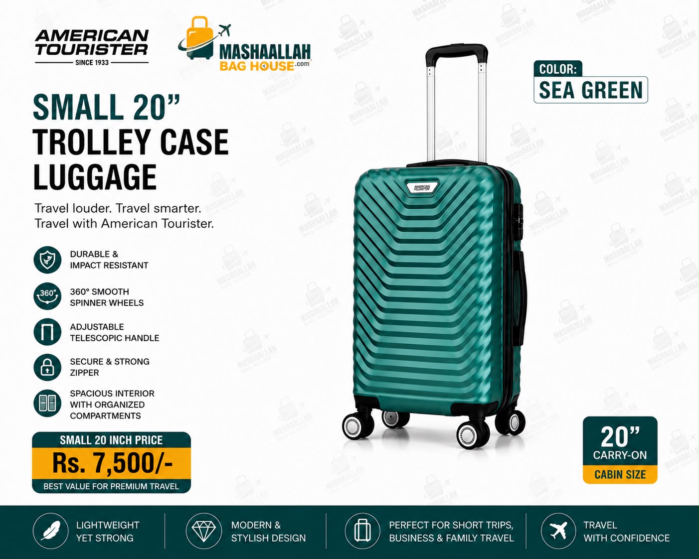 American Tourister Premium 3-Piece Trolley Case