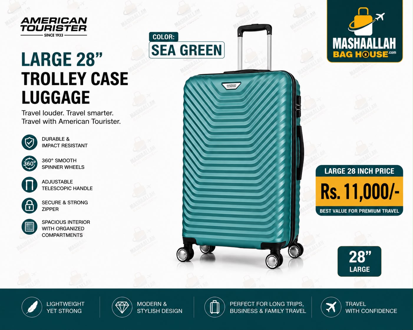 American Tourister Premium 3-Piece Trolley Case