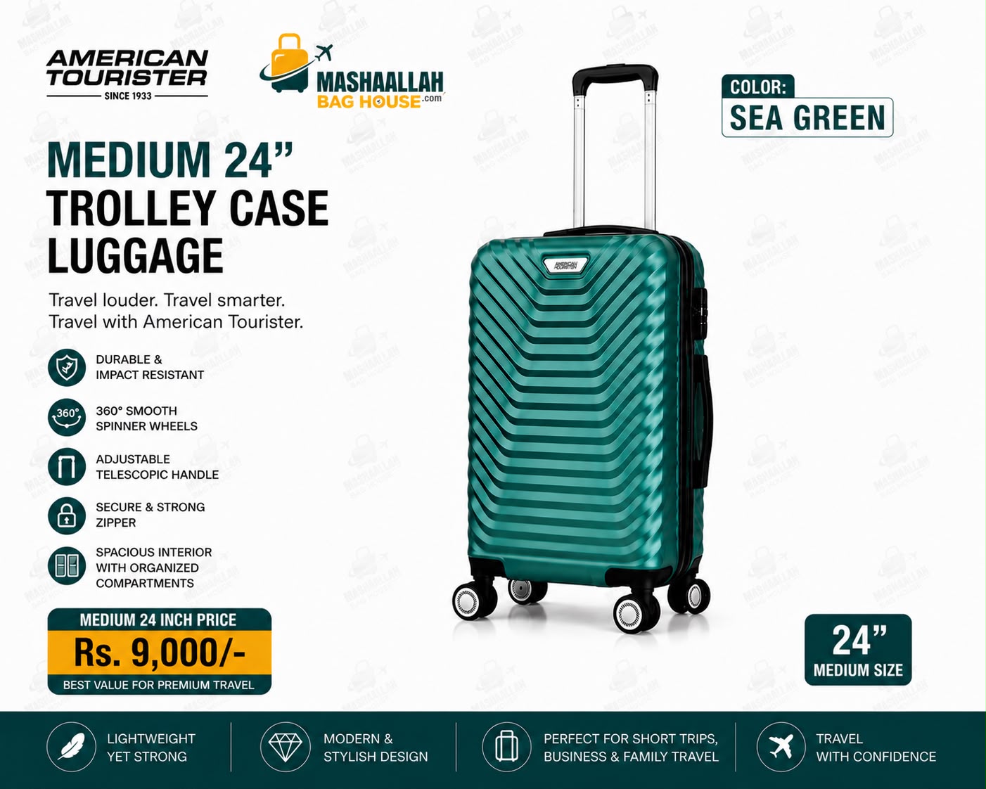 American Tourister Premium 3-Piece Trolley Case