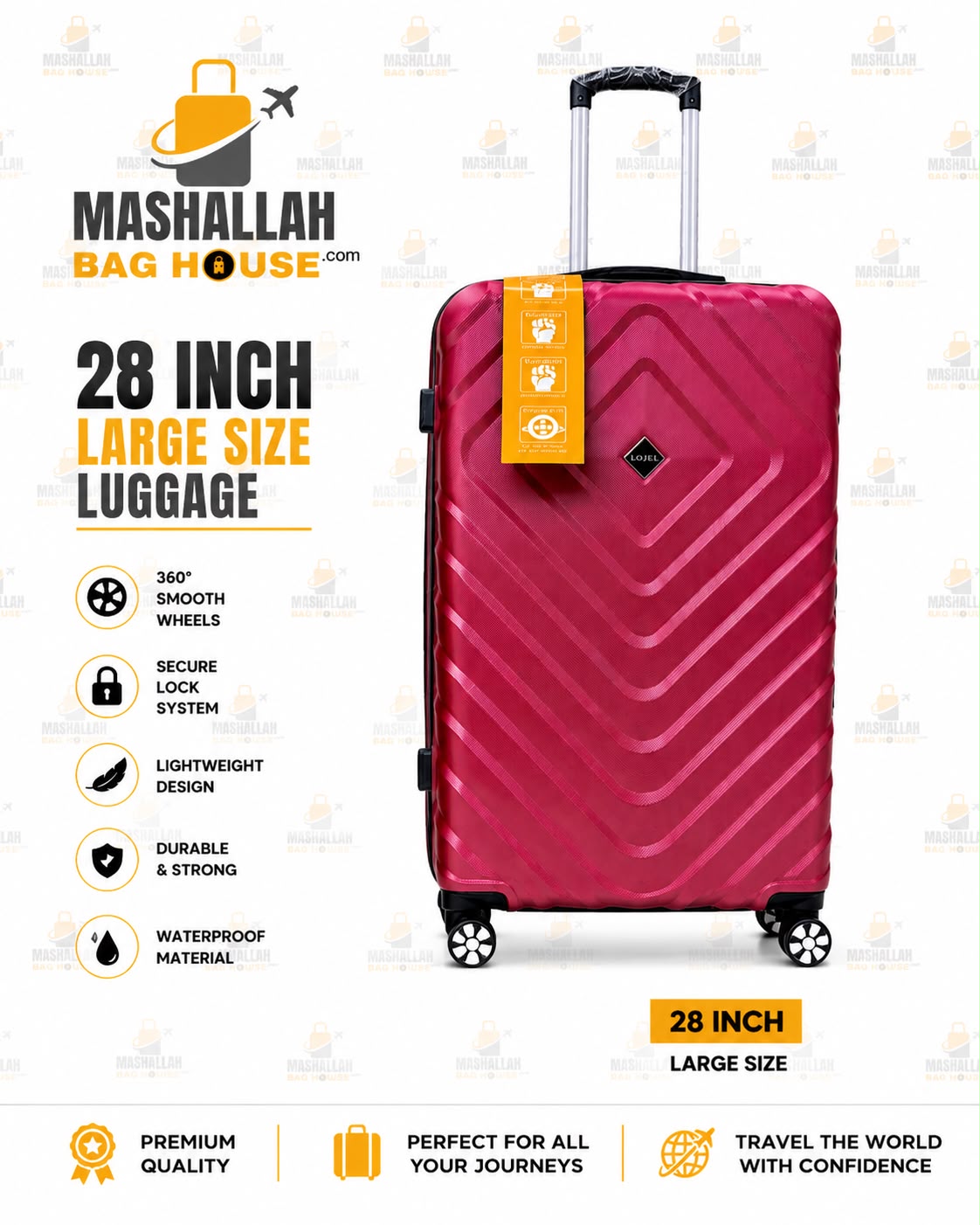 Lojel Premium 3-Piece Luggage – Lightweight