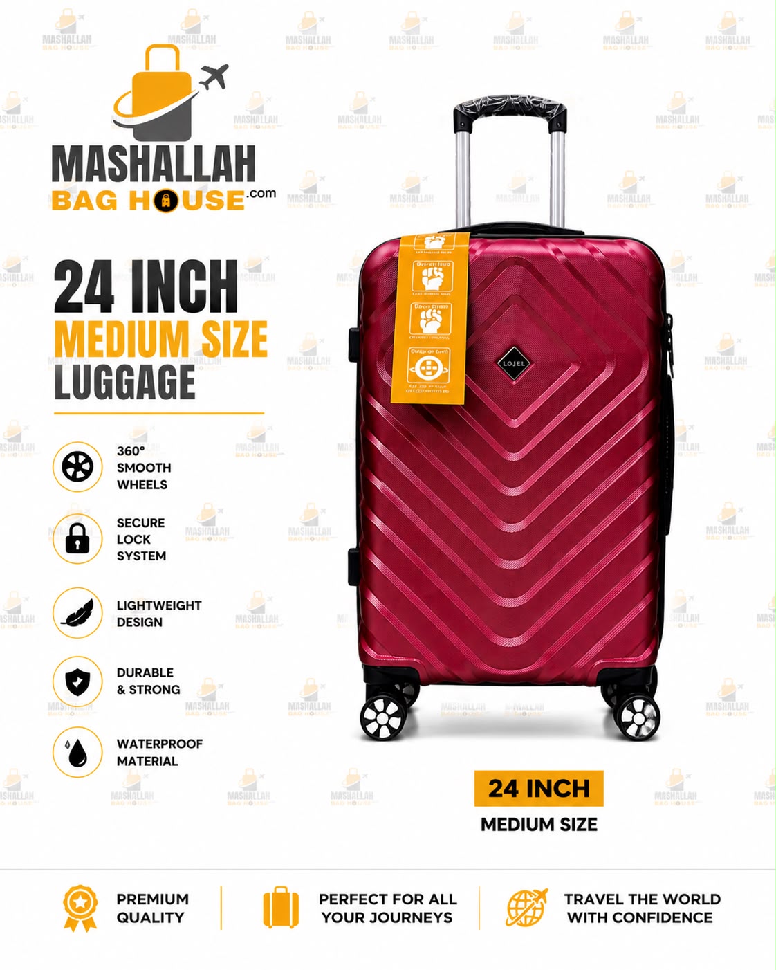 Lojel Premium 3-Piece Luggage – Lightweight