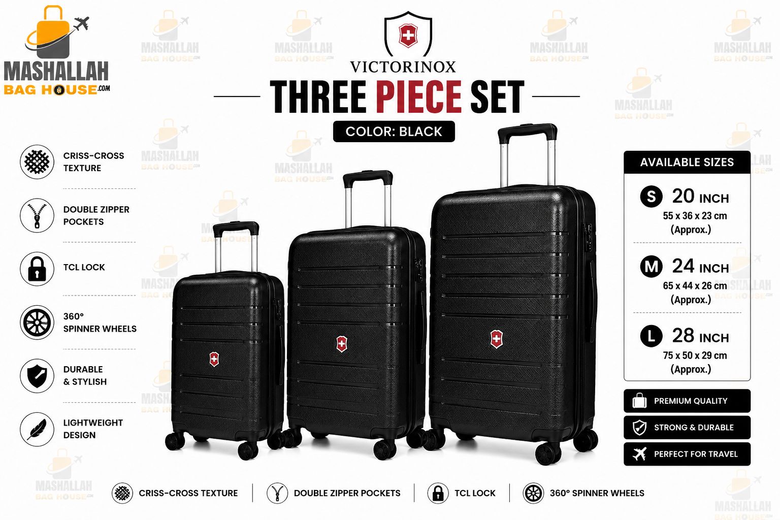 Victorinox Premium 3-Piece Luggage