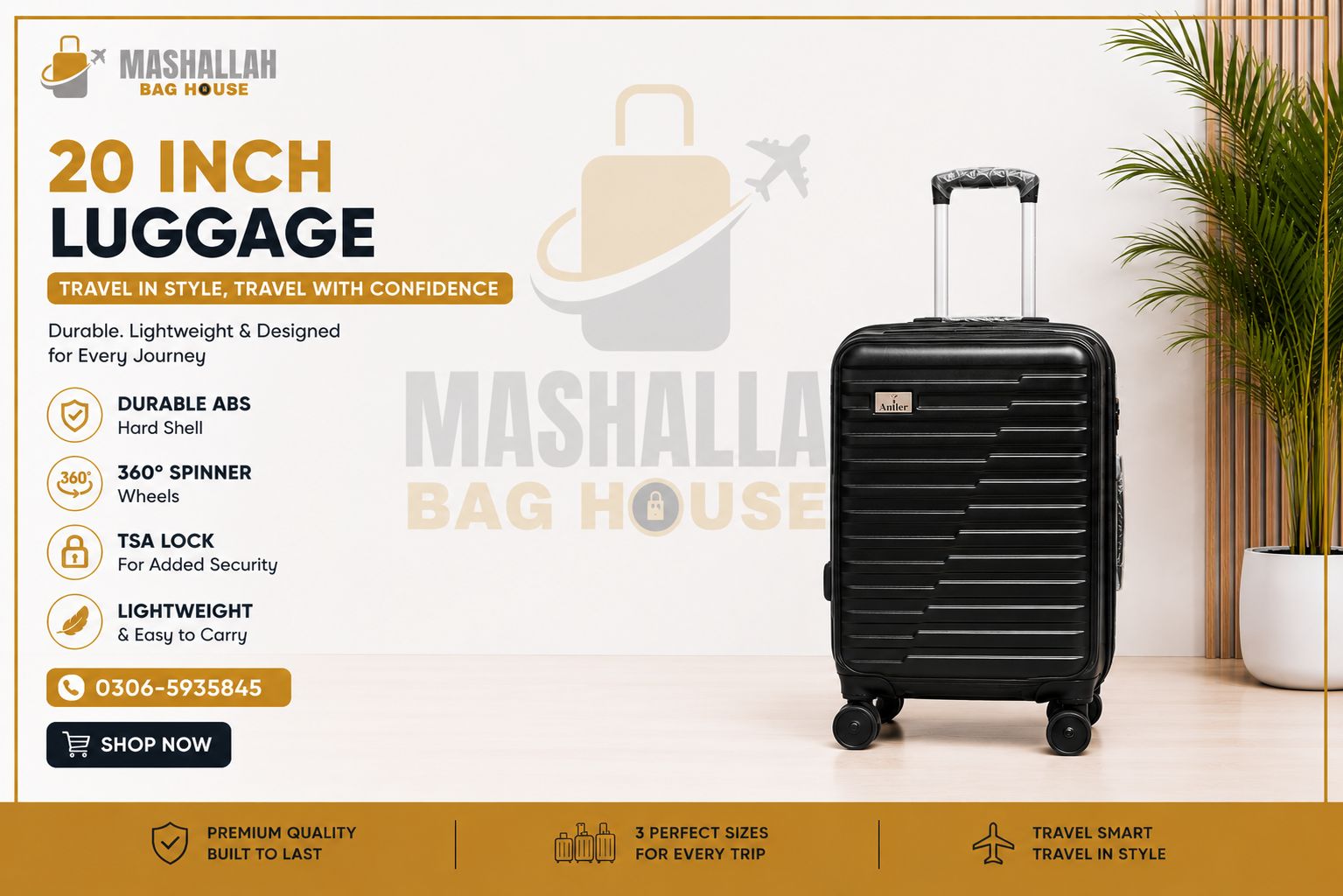 Swiss Military 3-Piece Travel Luggage Set