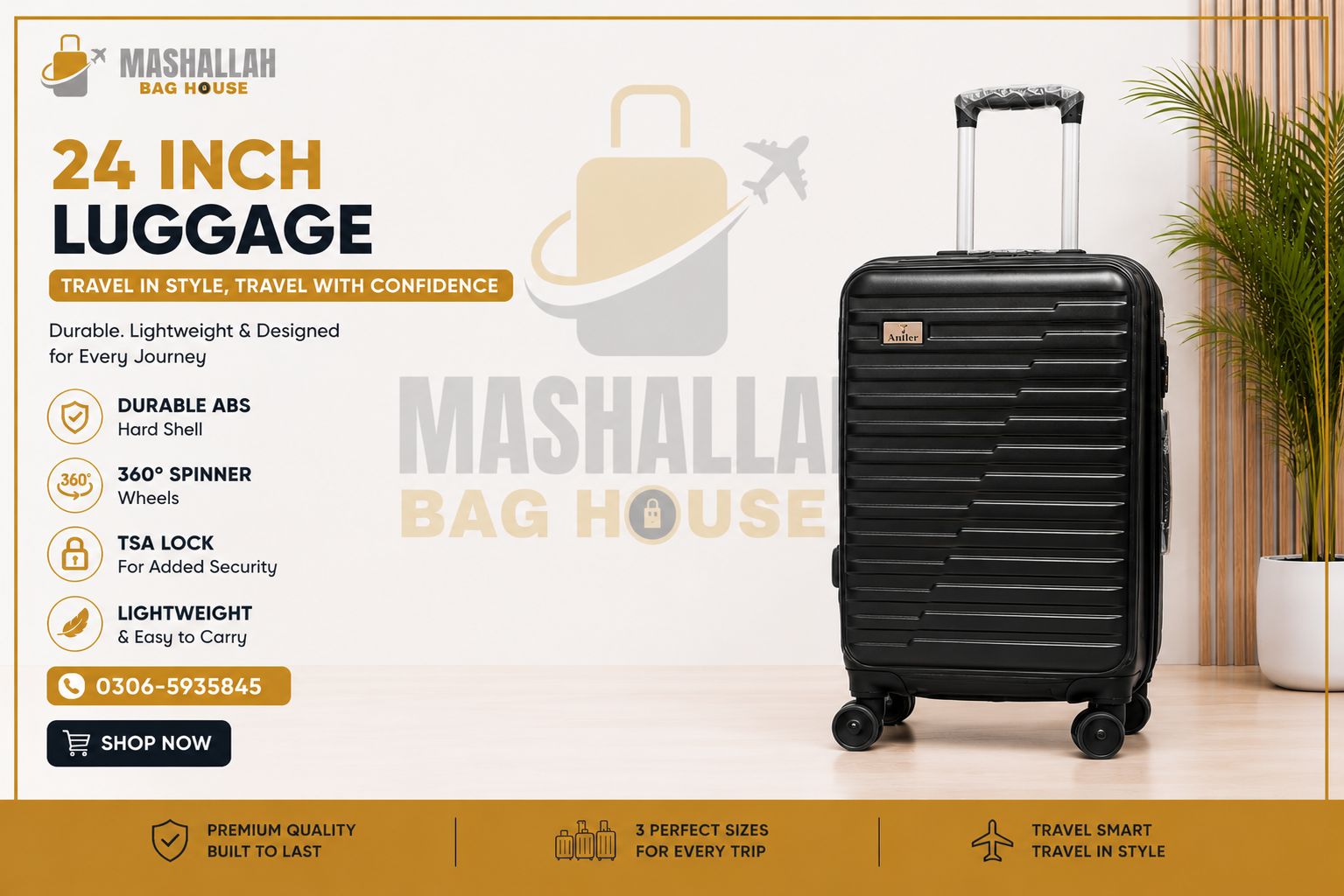 Swiss Military 3-Piece Travel Luggage Set