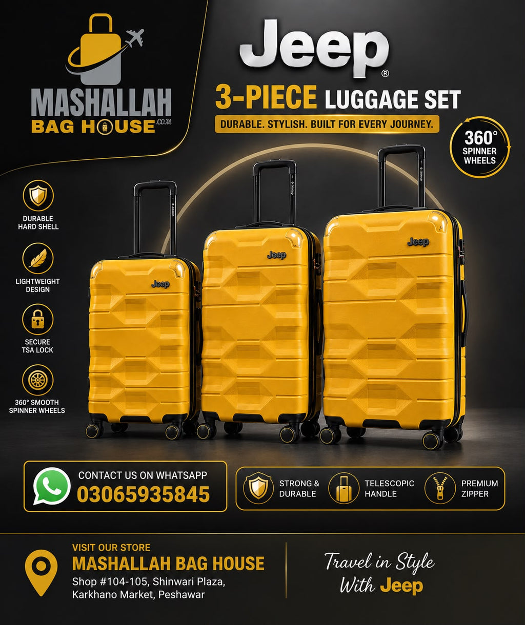 JEEP™ Premium 3-Piece Hard Shell Luggage