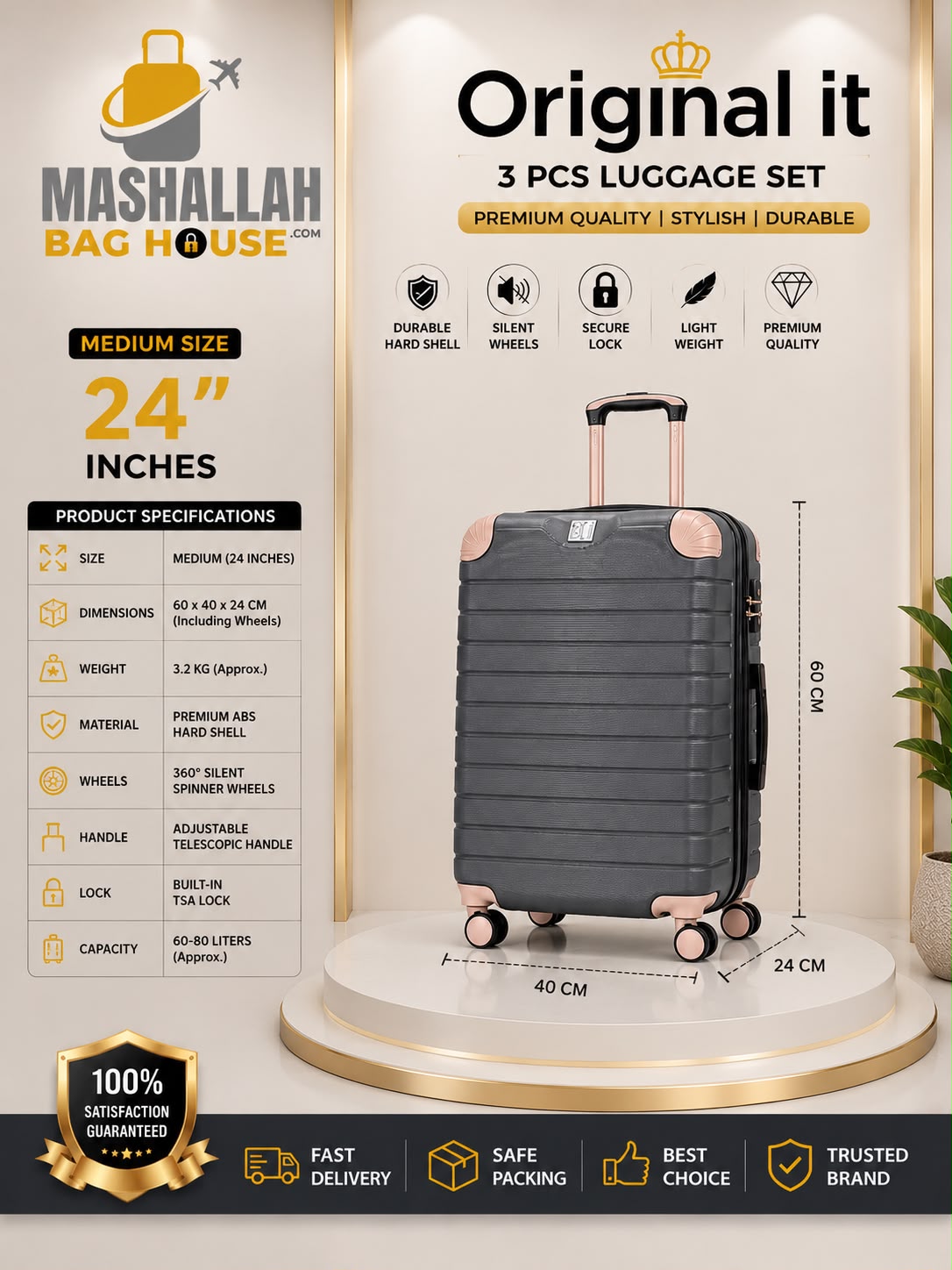 Original It 3-Piece Premium Luggage Set