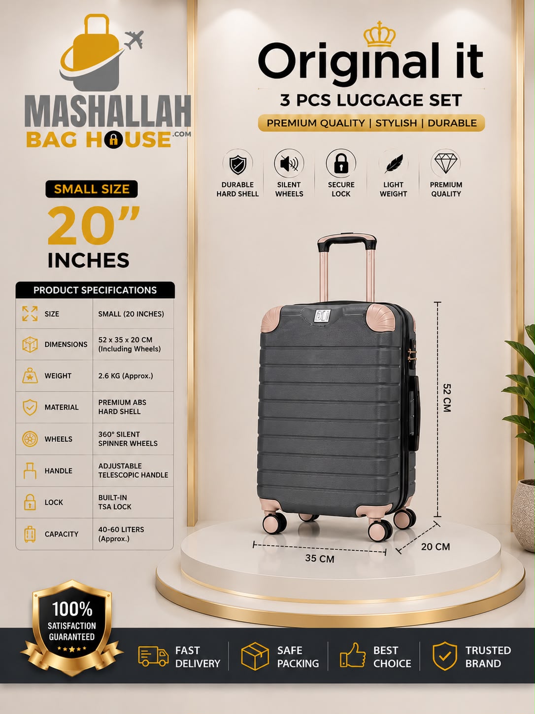 Original It 3-Piece Premium Luggage Set