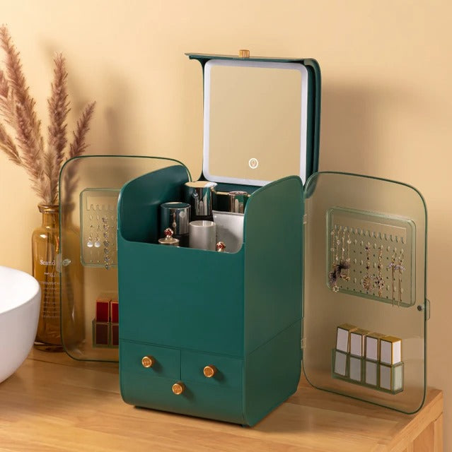 LumiGlow™ LED Makeup Vanity Organizer