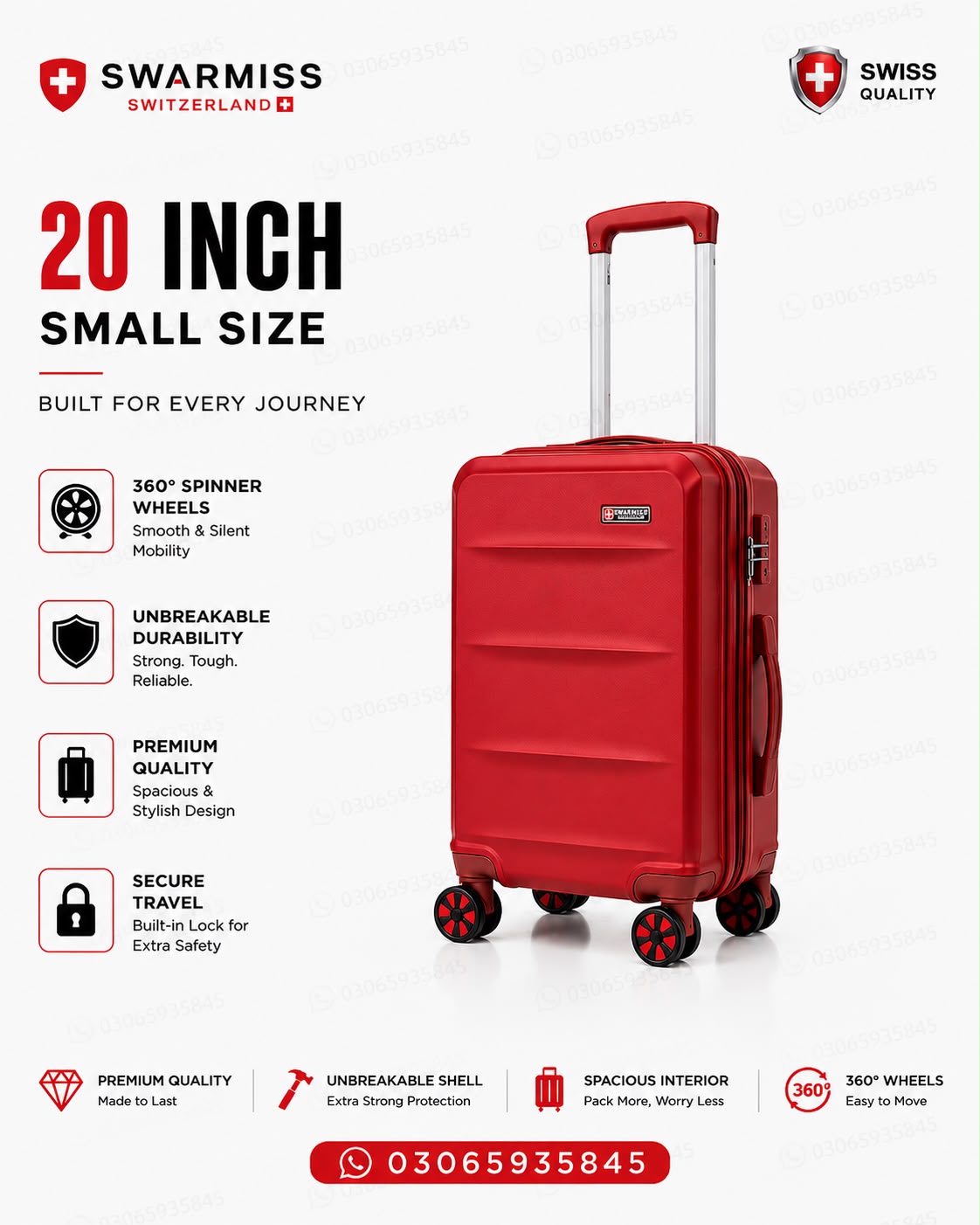 Swarmiss 28-Inch Unbreakable Hard Shell