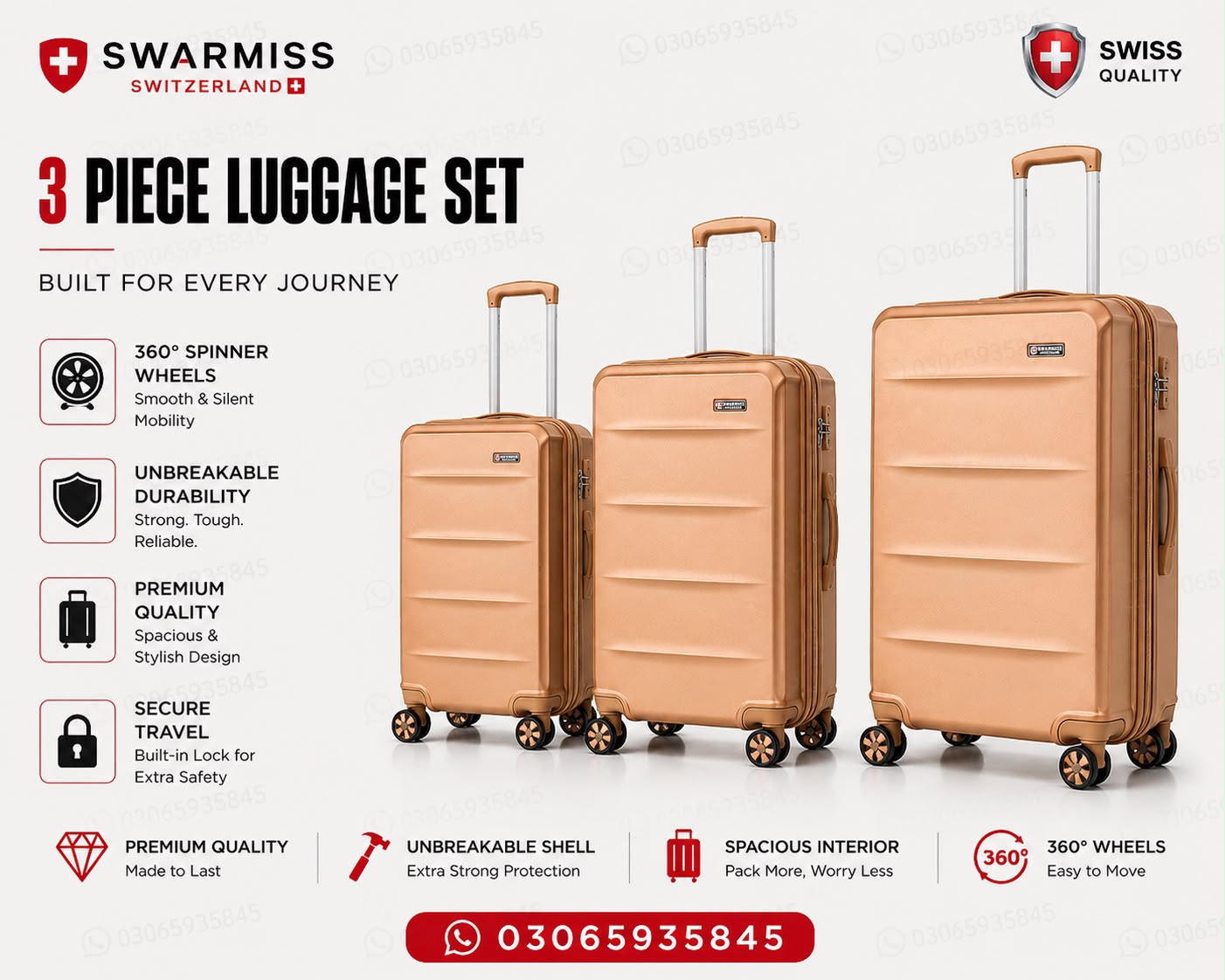 Swarmiss 28-Inch Unbreakable Hard Shell