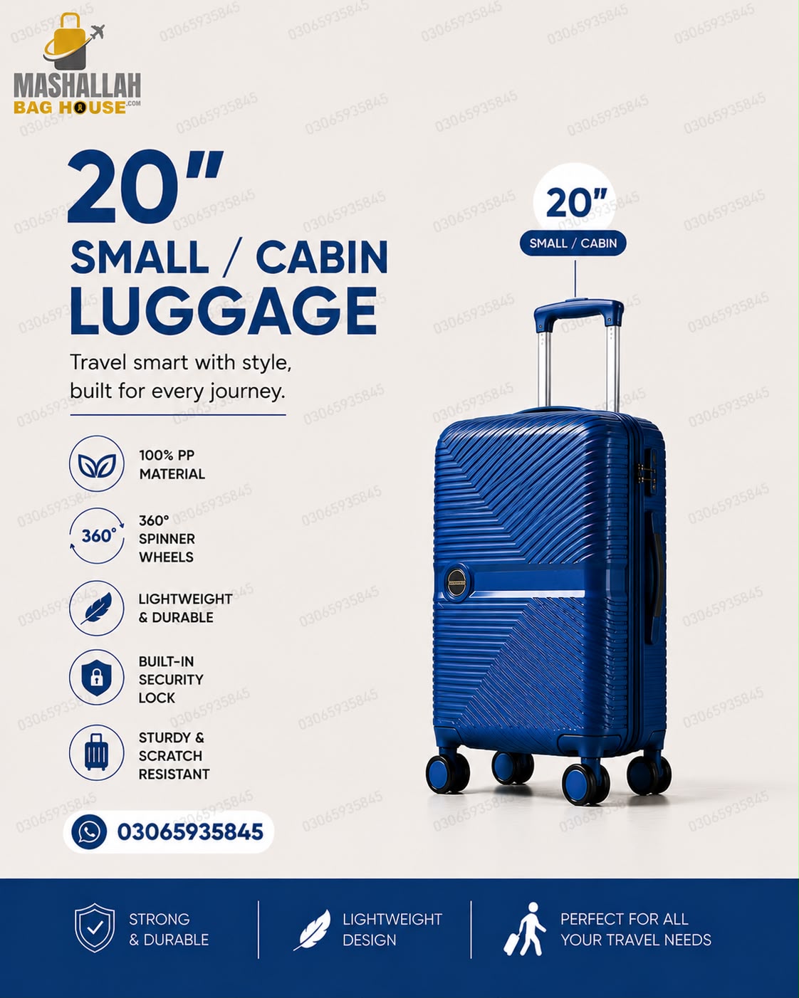 Leaves King 4 Piece PP Hard Shell Luggage Set