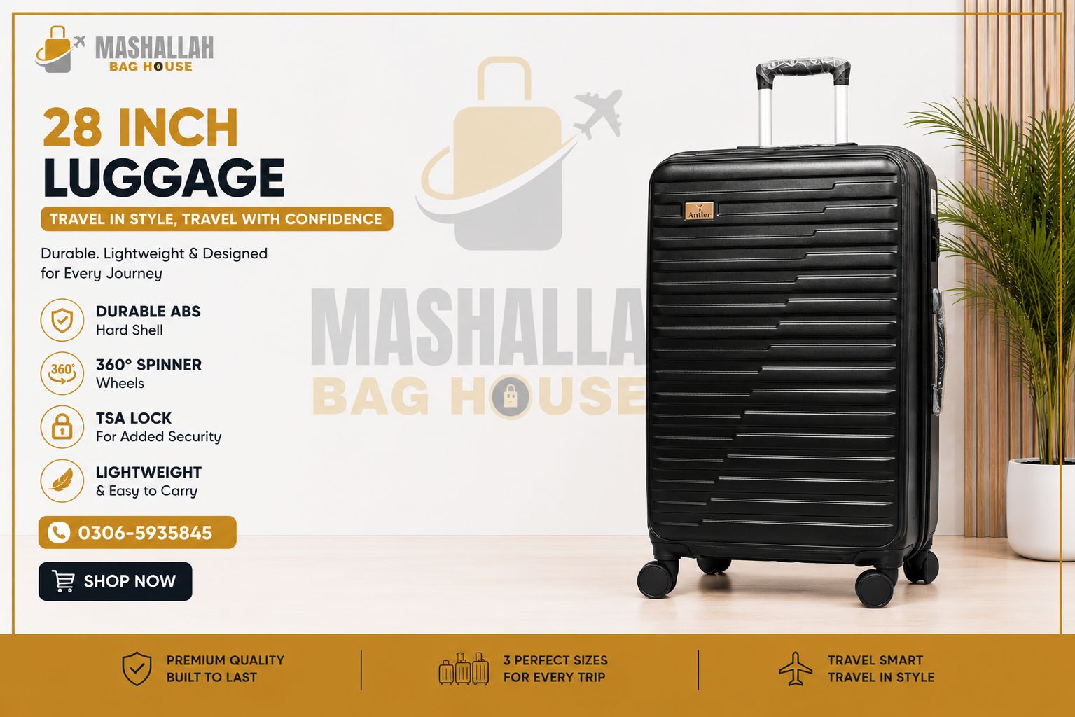 Swiss Military 3-Piece Travel Luggage Set