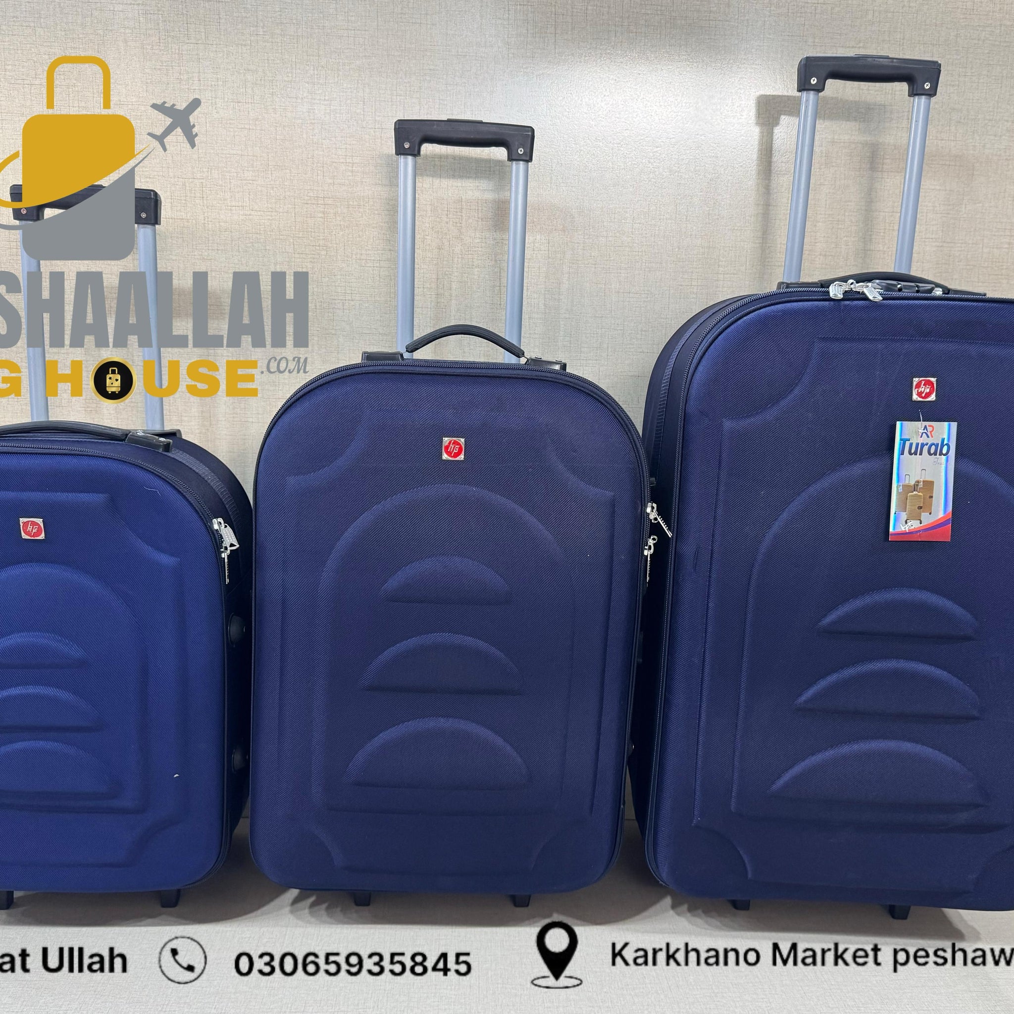 HP 3 pics luggage set