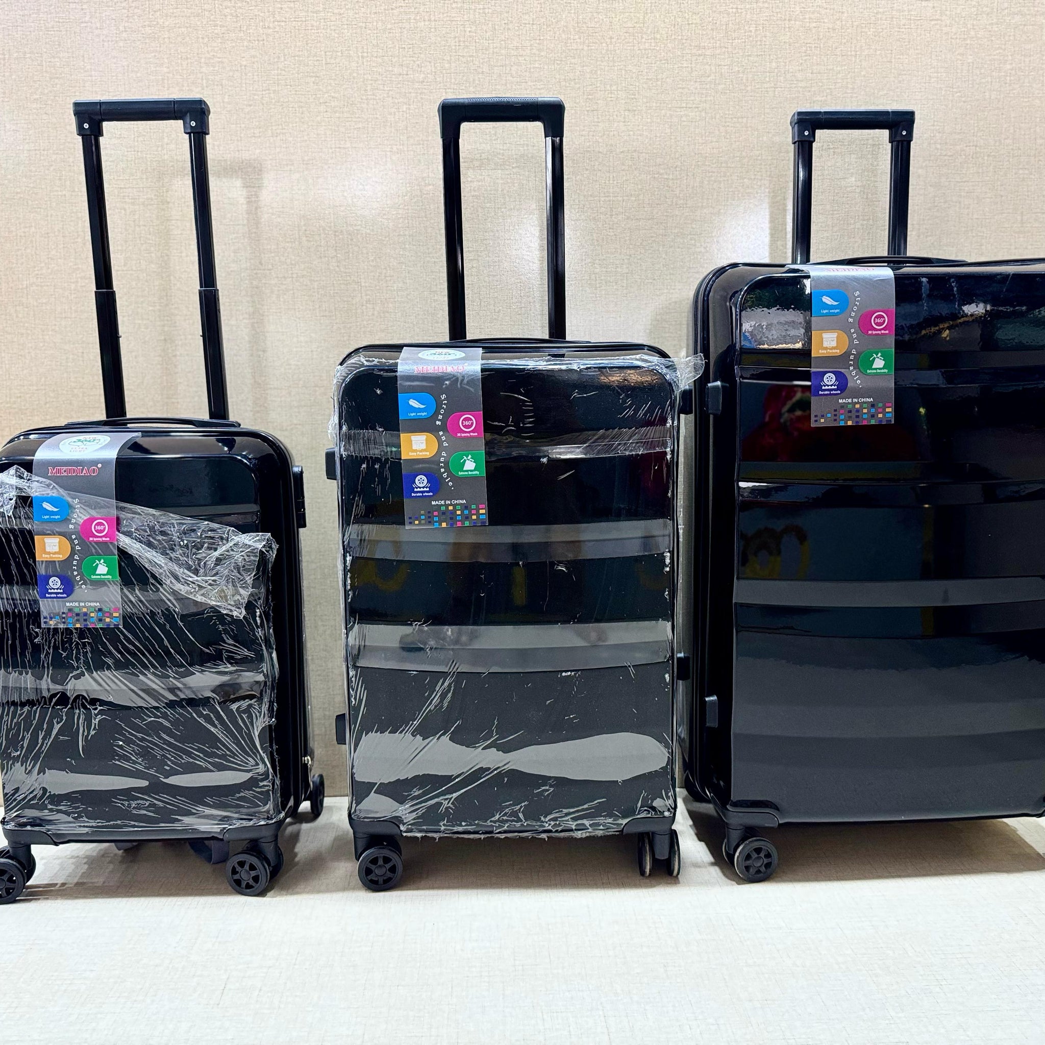 Meidiao 3 pics luggage set hard sided