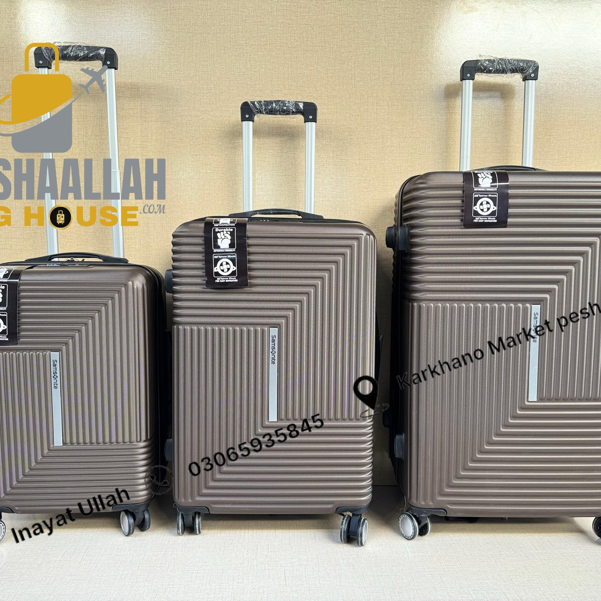 Samsonite 3 pics luggage set
